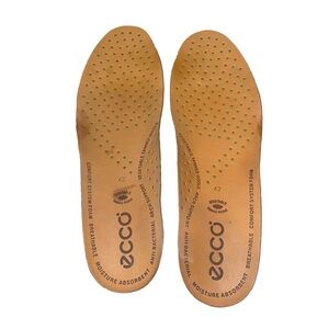 Ecco CFS vegetable tanned leather insoles sz 42 (8-8.5 US MENS)